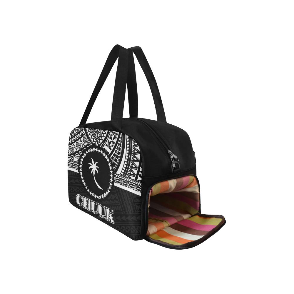 Chuuk Fitness Handbag - Black White Version - Polynesian Pride