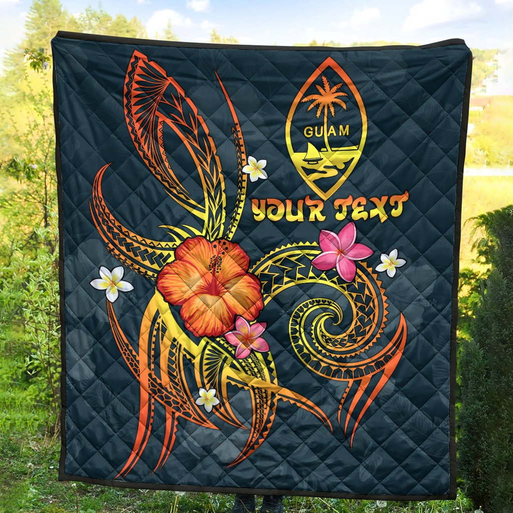 Guam Polynesian Personalised Premium Quilt - Legend of Guam (Blue) - Polynesian Pride