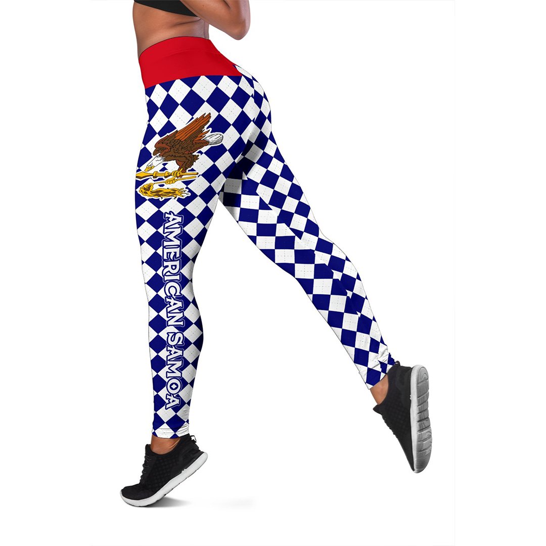 American Samoa Leggings - Caro Patterns - Polynesian Pride