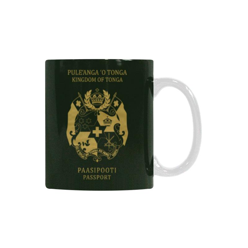 Tonga Passport White Mug - Polynesian Pride