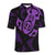 Maori Purple Mangopare Polo Shirt Unisex Black - Polynesian Pride