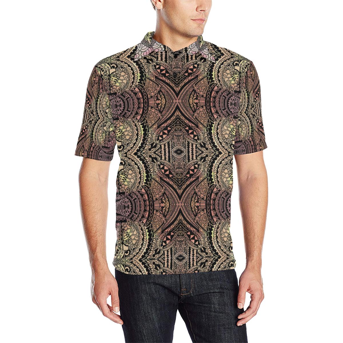 Polynesian Polo Shirt Grown Unisex Black - Polynesian Pride