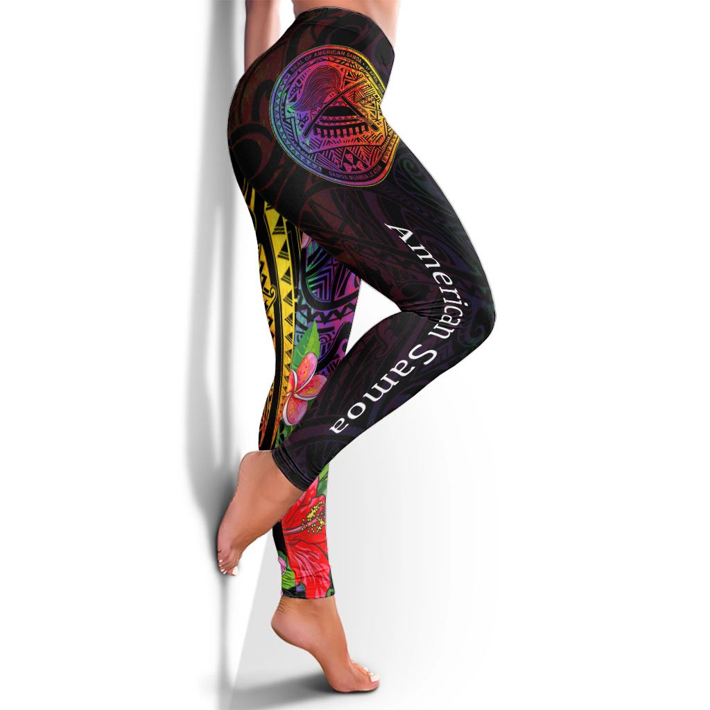 American Samoa Leggings - Tropical Hippie Style - Polynesian Pride
