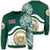 Hawaii Coat Of Arms Sweatshirt - Waveshape Style - AH Unisex Green - Polynesian Pride