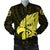 Hawaii Bomber Jacket - Nanakuli High School Hawk Polynesian Men's Bomber Jacket - AH Black - Polynesian Pride
