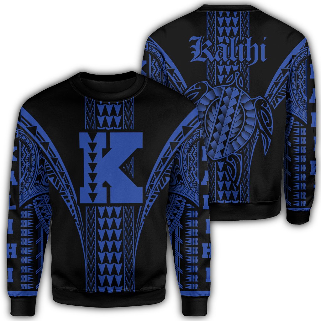 Kalihi Polynesian Sweatshirt - Comely Style - AH Unisex Navy Blue - Polynesian Pride