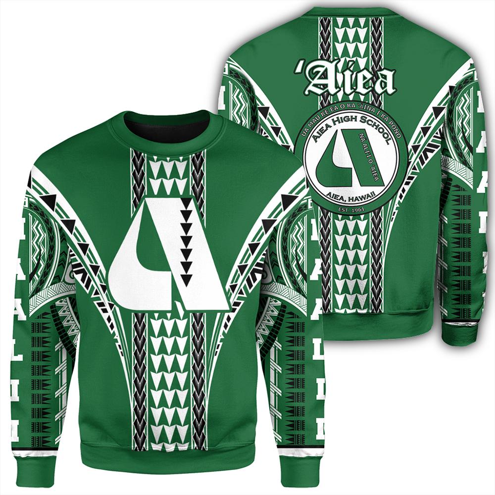 Hawaii - Aiea High Sweatshirt - AH Unisex Green - Polynesian Pride