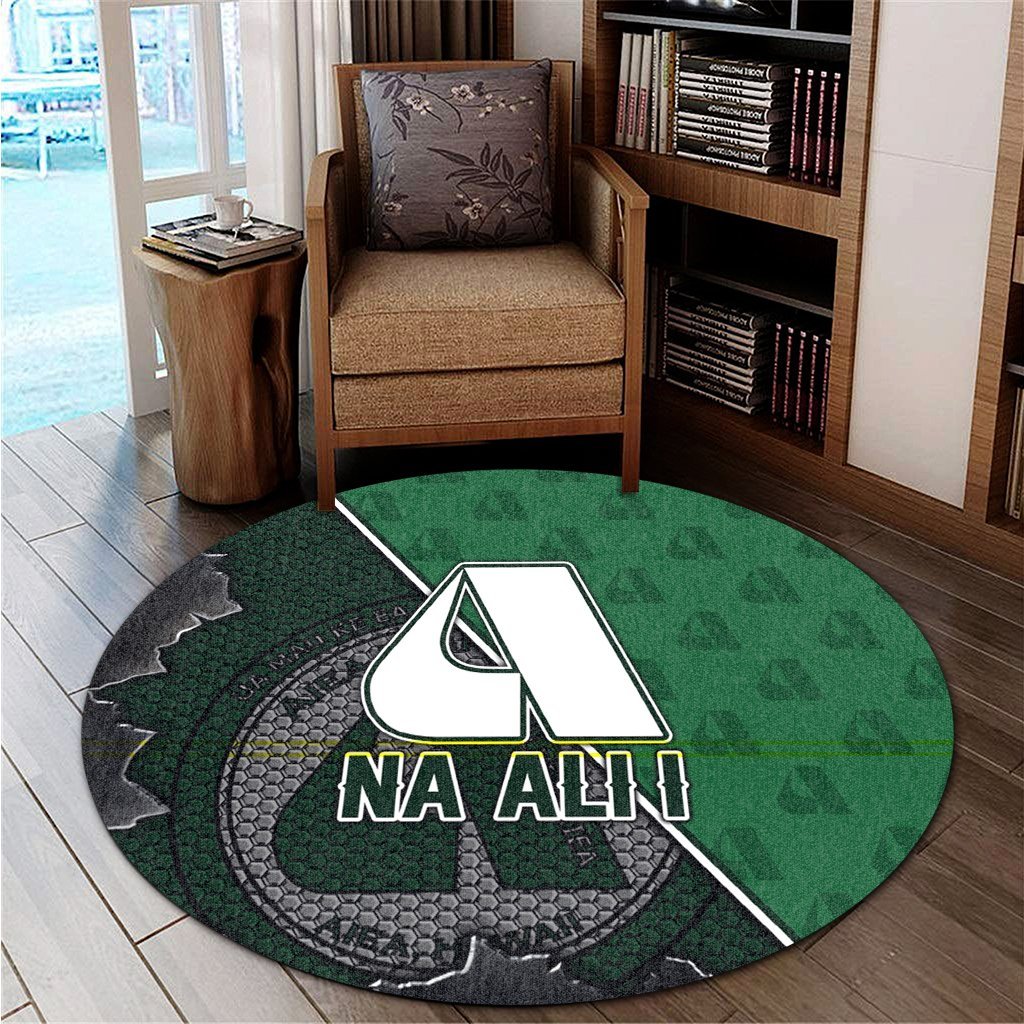 Hawaii - Aiea High Round Carpet - AH Round Carpet Green - Polynesian Pride