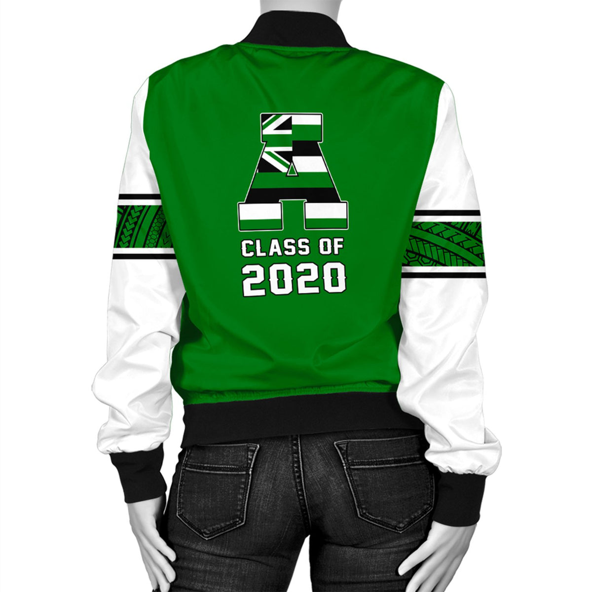 (Personalized) Hawaii Bomber Jacket - Aiea High Custom Your Class Bomber Jacket AH - Polynesian Pride