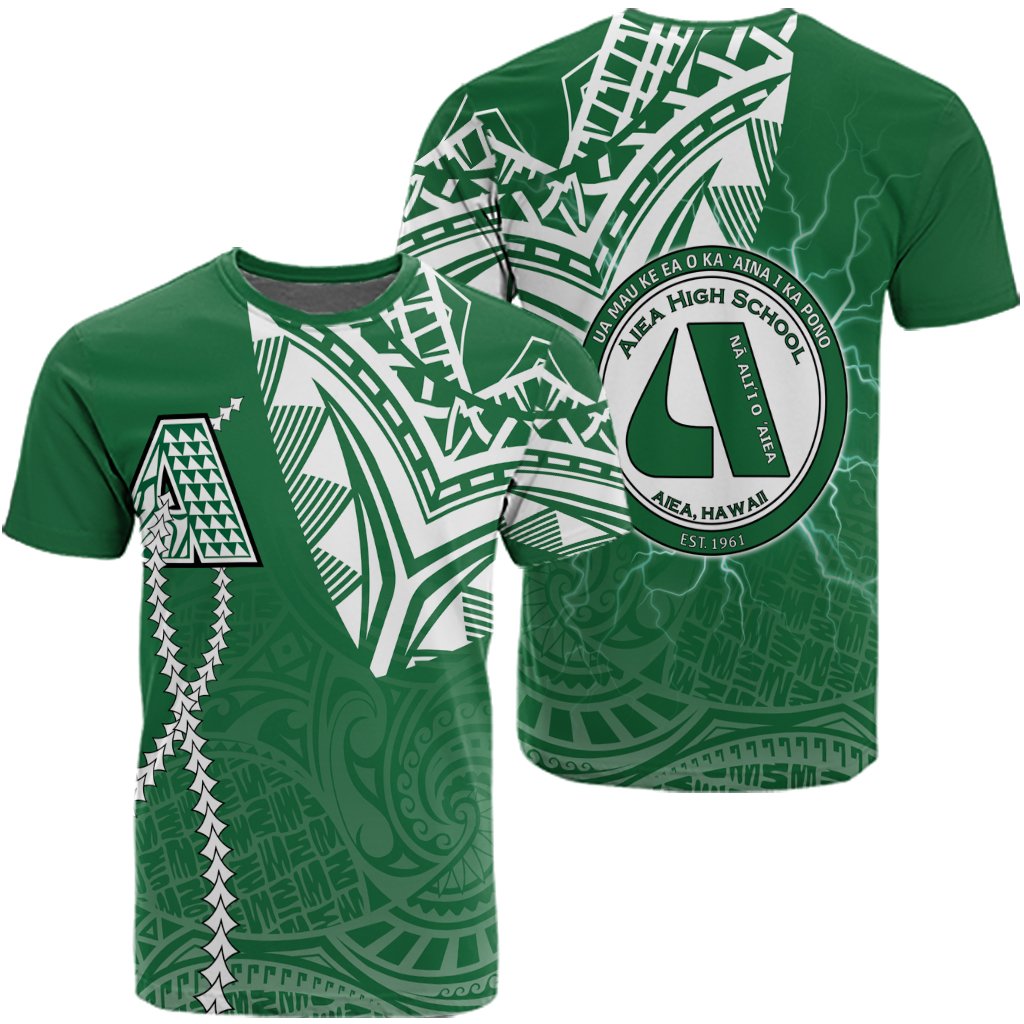 Hawaii Tee Aiea High T Shirt Forc Style Unisex Green - Polynesian Pride