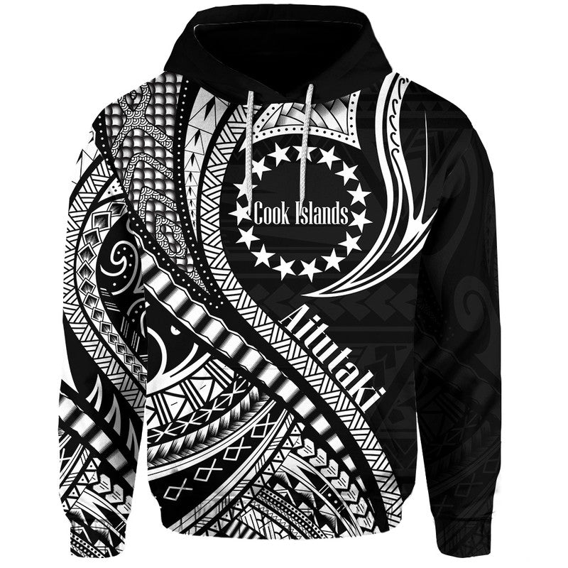 aitutaki-cook-islands-zip-up-and-pullover-hoodie-black-polynesian-wave-style