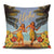 Aloha Hula Dance Hibiscus Pillow Covers One Size Zippered Pillow Case 18"x18"(Twin Sides) Black - Polynesian Pride