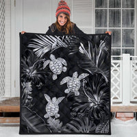 Hawaiian - Silver Tropical Turtle Premium Quilts AH - Polynesian Pride