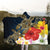Hawaiian - Hawaii Honu Hibiscus Galaxy Hooded Blanket - AH - Polynesian Pride