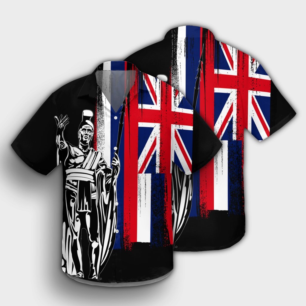 Hawaiian - Hawaii King Flag Hawaiian Shirt - AH - Polynesian Pride