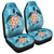 Hawaiian - Hawaii Turtle Hibiscus Plumeria Car Seat Covers - AH Universal Fit Black - Polynesian Pride