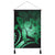 Hawaiian - Hawaii Turtle Hibiscus Polynesian Vintage Hanging Poster - Green - AH Hanging Poster Cotton And Linen - Polynesian Pride