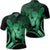 Hawaiian Hawaii Turtle Hibiscus Polynesian Vintage Polo Shirt Green Unisex Black - Polynesian Pride