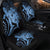Hawaiian - Hawaii Turtle Hibiscus Polynesian Vintage Car Seat Covers - Pastel Blue - AH - Polynesian Pride