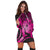 Hawaiian - Hawaii Turtle Hibiscus Polynesian Vintage Hoodie Dress - Pink - AH - Polynesian Pride