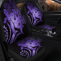Hawaiian - Hawaii Turtle Hibiscus Polynesian Vintage Car Seat Covers - Purple - AH - Polynesian Pride