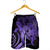 Hawaiian - Hawaii Turtle Hibiscus Polynesian Vintage Men's Shorts - Purple - AH - Polynesian Pride
