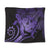 Hawaiian - Hawaii Turtle Hibiscus Polynesian Vintage Tapestry - Purple - AH Wall Tapestry Black - Polynesian Pride