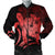 Hawaiian - Hawaii Turtle Hibiscus Polynesian Vintage Bomber Jacket - Red - AH Black Unisex - Polynesian Pride