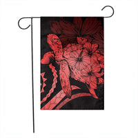 Hawaiian - Hawaii Turtle Hibiscus Polynesian Vintage Flag - Red - AH - Polynesian Pride