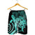 Hawaiian - Hawaii Turtle Hibiscus Polynesian Vintage Men's Shorts - Turquoise - AH - Polynesian Pride