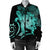 Hawaiian - Hawaii Turtle Hibiscus Polynesian Vintage Bomber Jacket - Turquoise - AH - Polynesian Pride