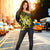 Hawaiian - Hawaii Turtle Hibiscus Polynesian Vintage Women's Off Shoulder Sweater - Yellow - AH - Polynesian Pride