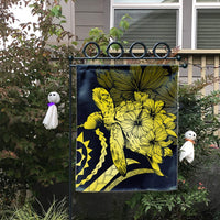 Hawaiian - Hawaii Turtle Hibiscus Polynesian Vintage Flag - Yellow - AH - Polynesian Pride