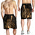 Hawaiian - Hawaii Ukulele Flower Men's Shorts - Gold - AH - Polynesian Pride