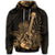 Hawaiian Hoodie Hawaiian Ukulele Flower Hoodie Gold - Polynesian Pride