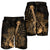 Hawaiian - Hawaii Ukulele Flower Men's Shorts - Gold - AH - Polynesian Pride