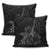 Hawaiian - Hawaii Ukulele Flower Pillow Covers - Gray - AH - Polynesian Pride