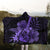 Hawaiian - Hawaii Ukulele Flower Hooded Blanket - Purple - AH - Polynesian Pride