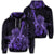 Hawaiian Hoodie Hawaiian Ukulele Flower Hoodie Purple Unisex Art - Polynesian Pride