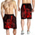 Hawaiian - Hawaii Ukulele Flower Men's Shorts - Red - AH - Polynesian Pride