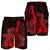 Hawaiian - Hawaii Ukulele Flower Men's Shorts - Red - AH - Polynesian Pride