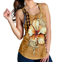 Hawaiian Vintage Hibiscus Racerback Tank AH - Polynesian Pride