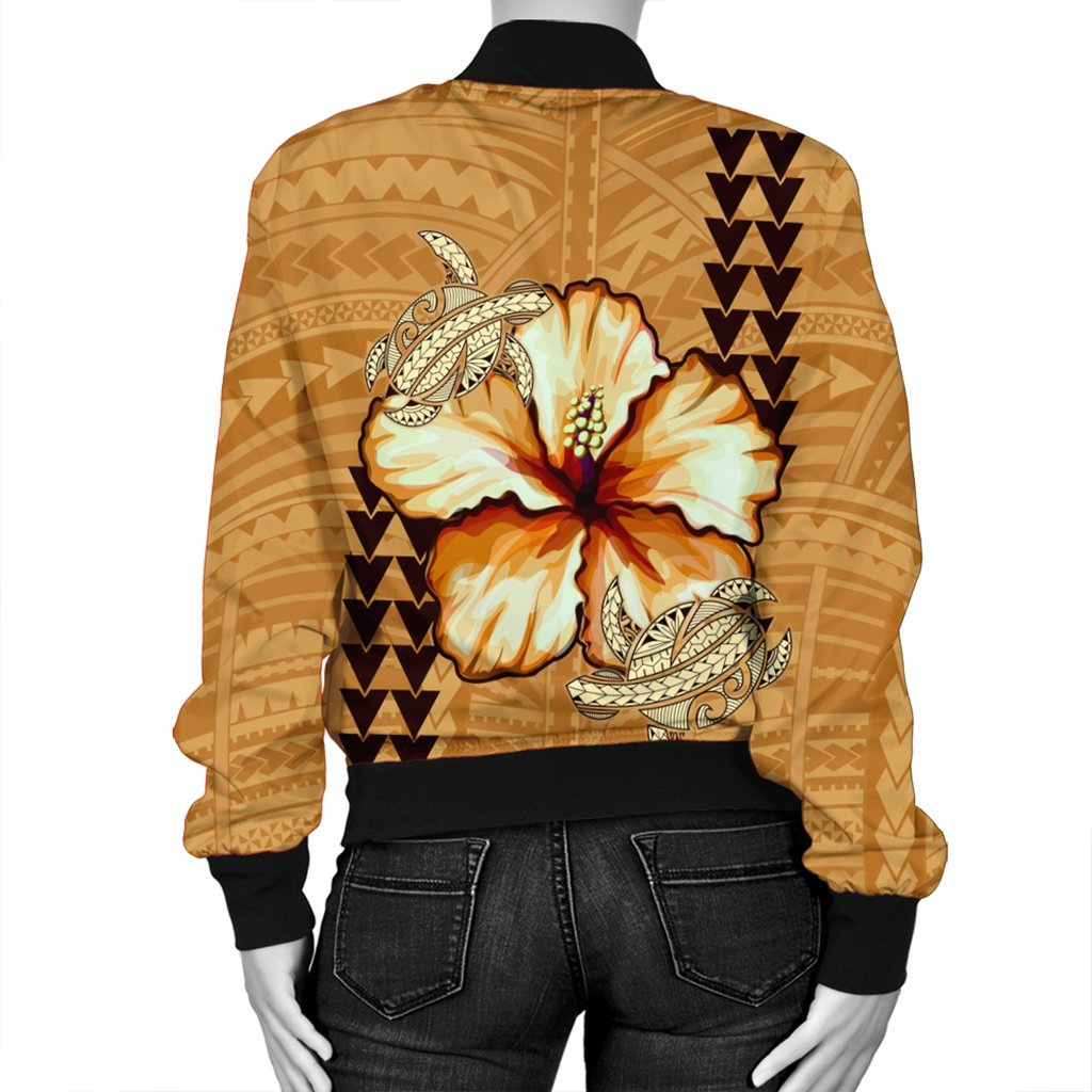 Hawaiian Vintage Hibiscus Bomber Jacket AH - Polynesian Pride