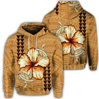 Hawaiian Hawaiian Vintage Hibiscus Hoodie Unisex Art - Polynesian Pride