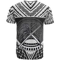 American Samoa T Shirt Unique Eagle Feather Texture Black - Polynesian Pride