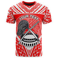 American Samoa T Shirt Unique Eagle Feather Texture Red Unisex Red - Polynesian Pride
