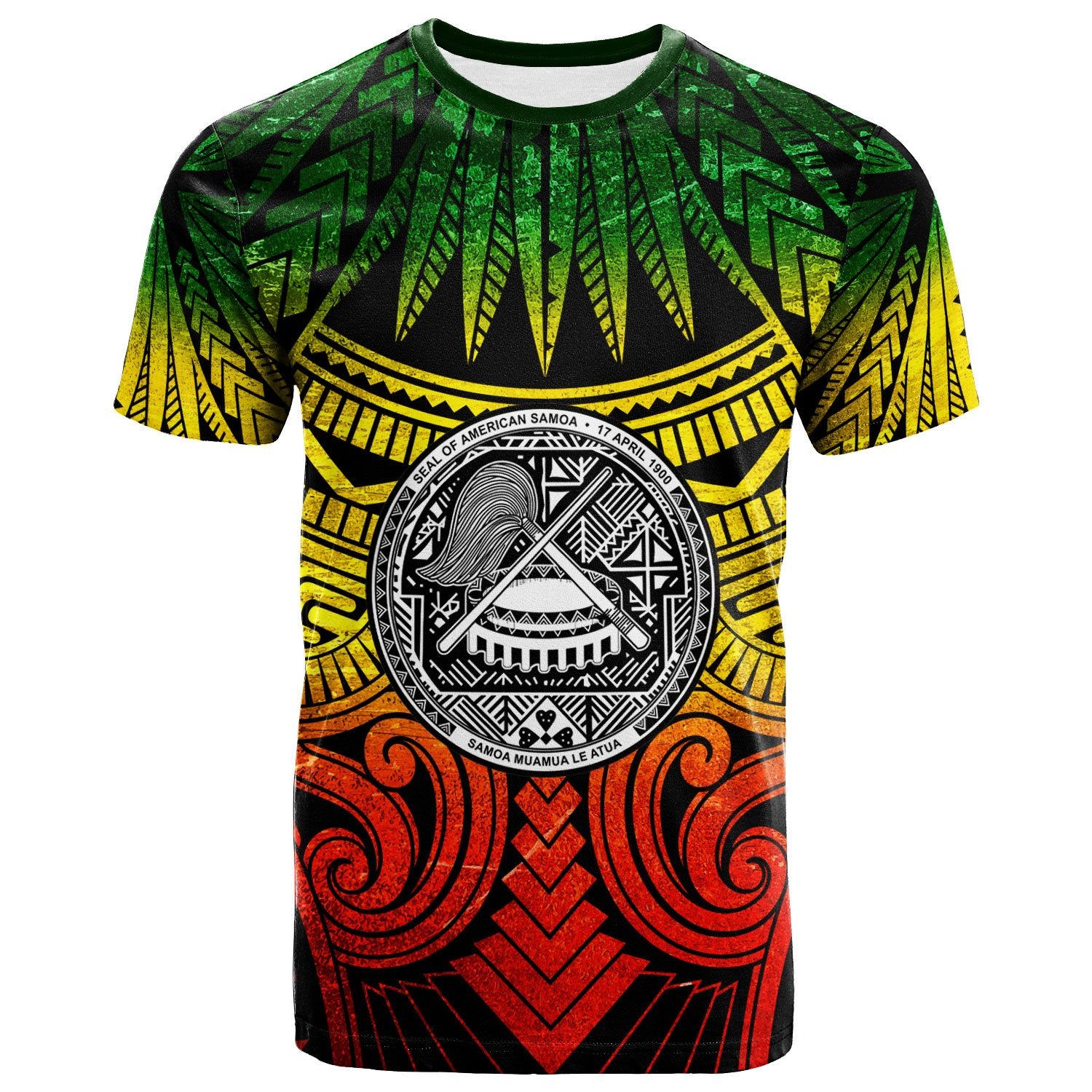 American Samoa T Shirt Reggae Classic Vignette Style Unisex Art - Polynesian Pride