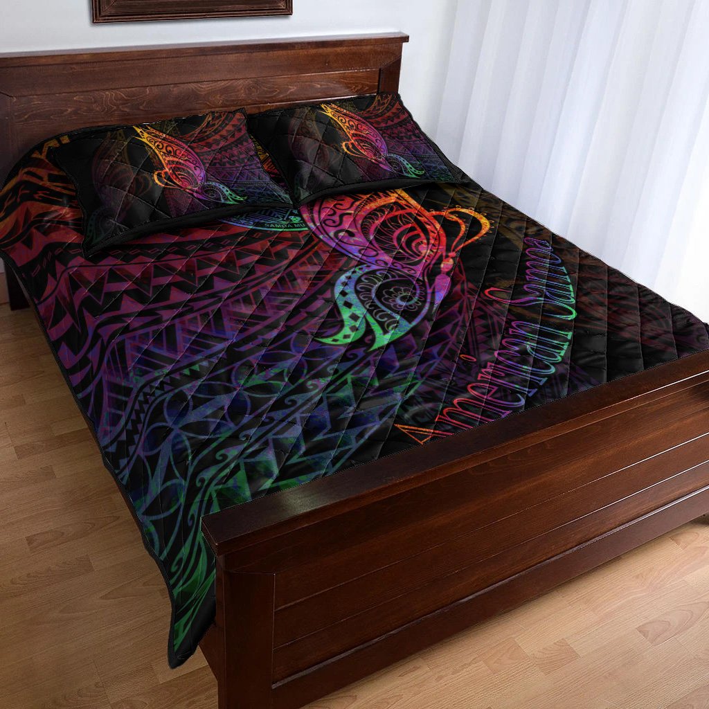 American Samoa Quilt Bed Set - Butterfly Polynesian Style - Polynesian Pride