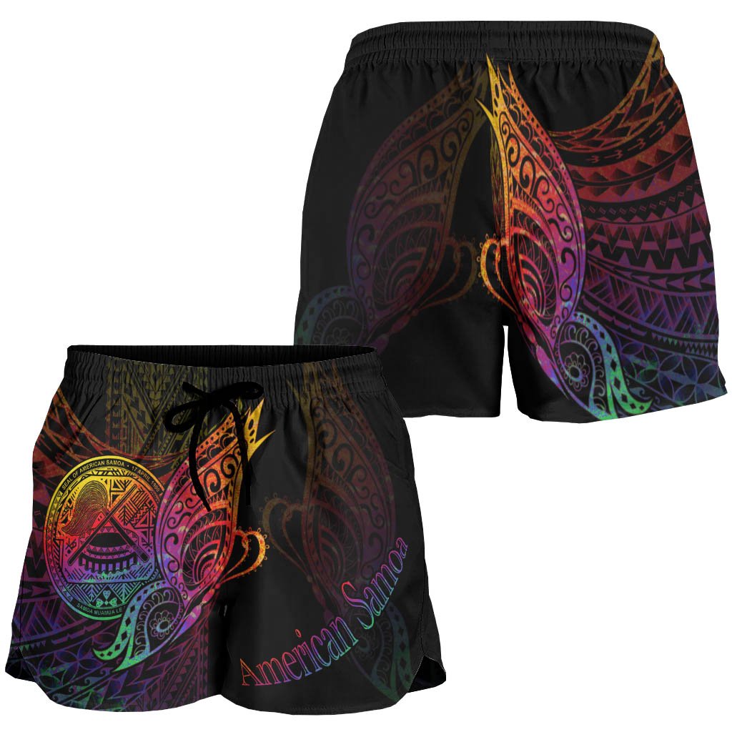 American Samoa Women's Shorts - Butterfly Polynesian Style - Polynesian Pride