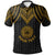 American Samoa Custom Polo Shirt Polynesian Armor Style Gold Unisex Gold - Polynesian Pride